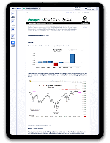 Elliott Wave International European Short Term Update