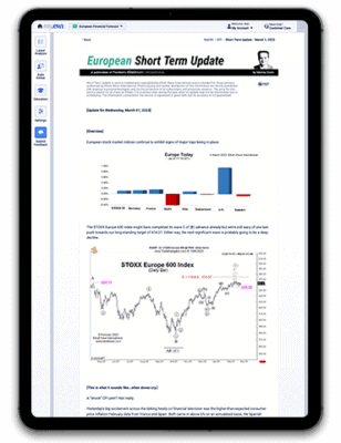 The European Short Term Update